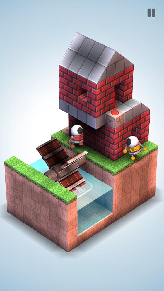 Schermata di gioco di Mekorama: un diorama meccanico